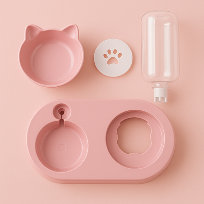 Kiki DuoFeast Feeder – 2-in-1 Food & Water Station